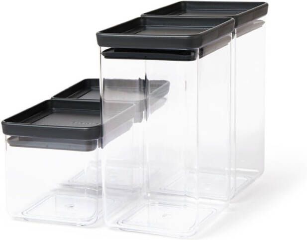 Brabantia Tasty+ Stapelbare Voorraadbus Set van 4