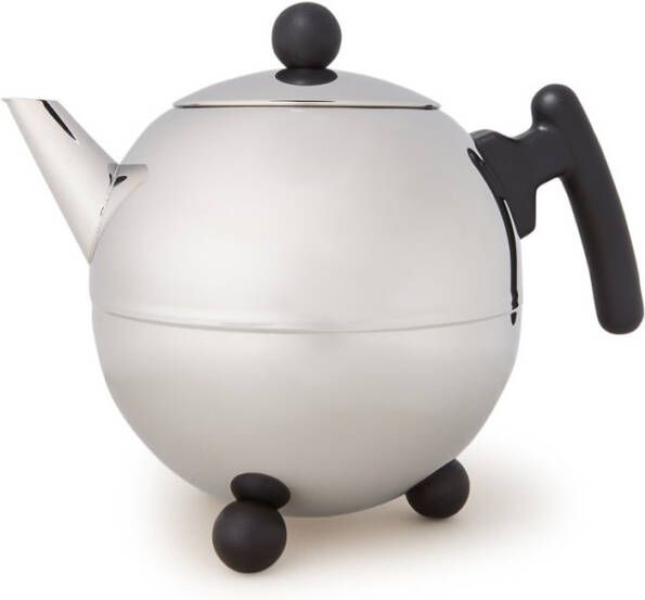 Bredemeijer Bella Ronde Theepot 1, 5 L Zwart Beslag