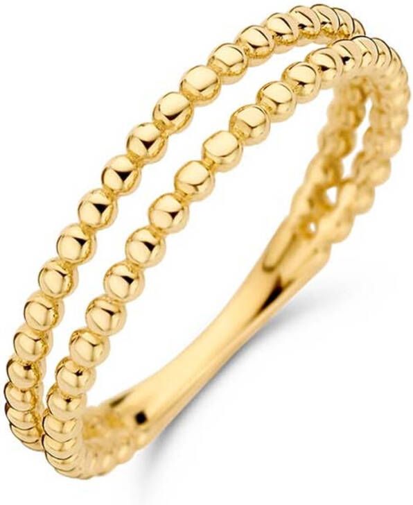 Jackie Minori Bubble Twin ring van 14 karaat geelgoud
