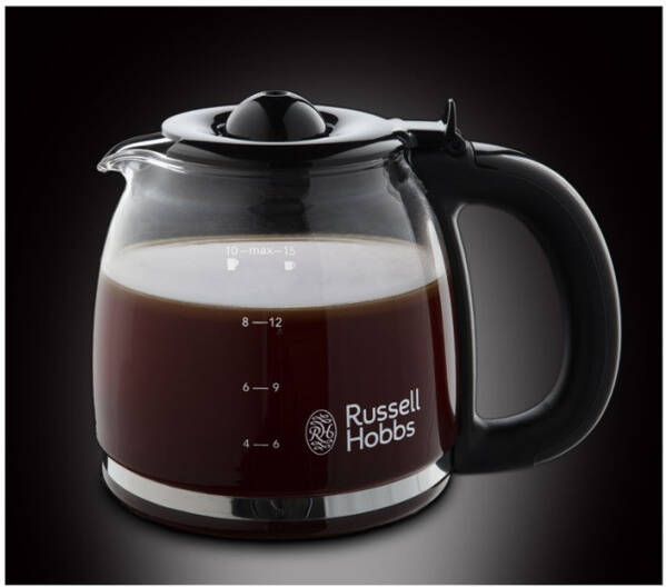 Russell Hobbs Adventure koffiezetapparaat met glazen kan Zilverkleur/Zwart