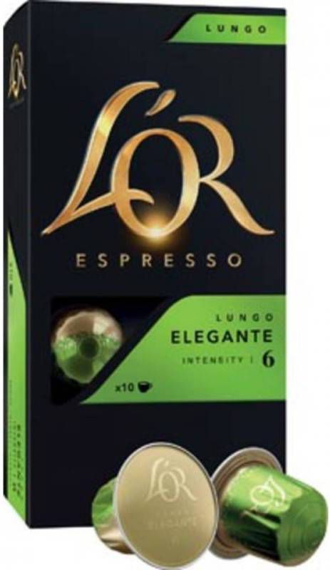 Paagman Douwe Egberts Koffiecapsules L&apos, or Intensity 6, Lungo Elegante, Pak Van 20 Capsules online kopen