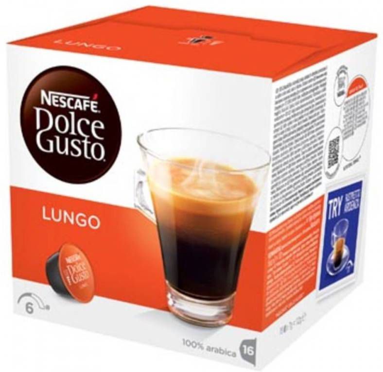 Nescafé Dolce Gusto koffiecapsules, Lungo, pak van 16 stuks
