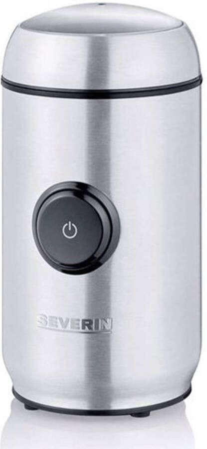 Severin Koffie En Kruidenmolen 150W Geborsteld Roestvrij Staal zwart