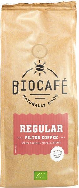 Biocafe Filterkoffie Regular Biologisch 250 gr online kopen
