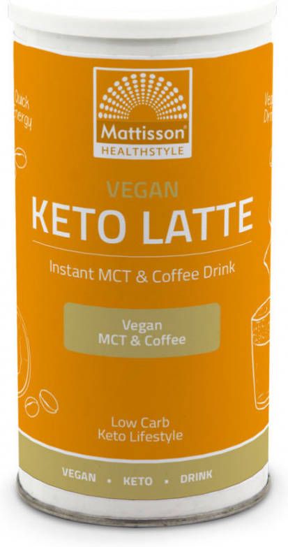 Mattisson Vegan Keto Latte Instant Mct & Coffee Drink(200g ) online kopen