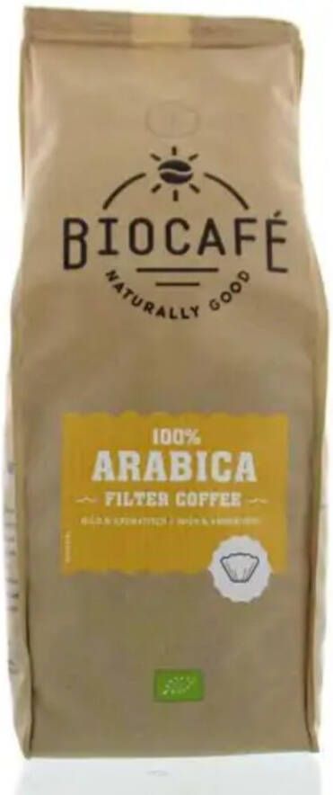 Biocafe 3x Filterkoffie Arabica Bio 500 gr