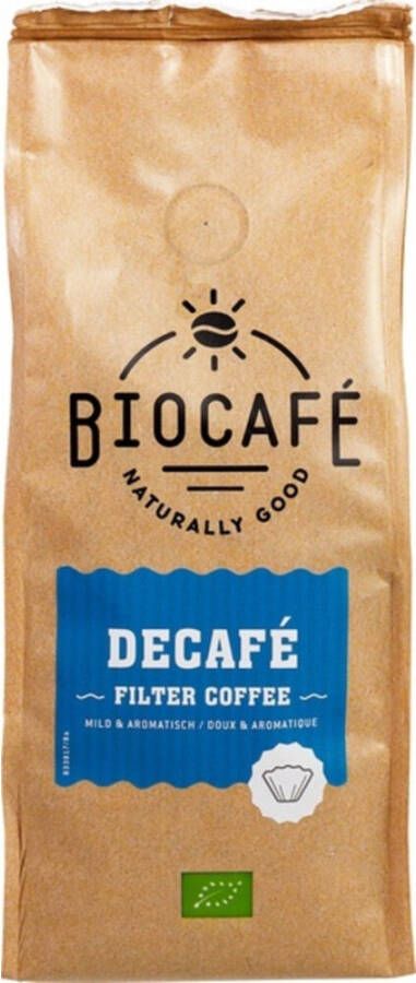 Biocafe 3x Filterkoffie Cafeïnevrij Biologisch 250 gr
