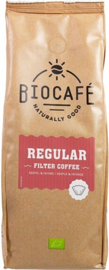 Biocafe 3x Filterkoffie Regular Biologisch 500 gr