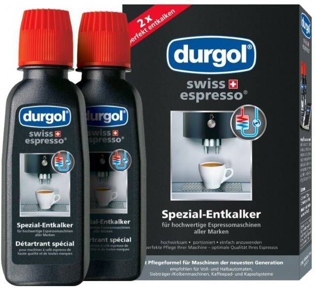 Durgol swiss espresso ontkalker voor koffiemachines (2x125ml) online kopen
