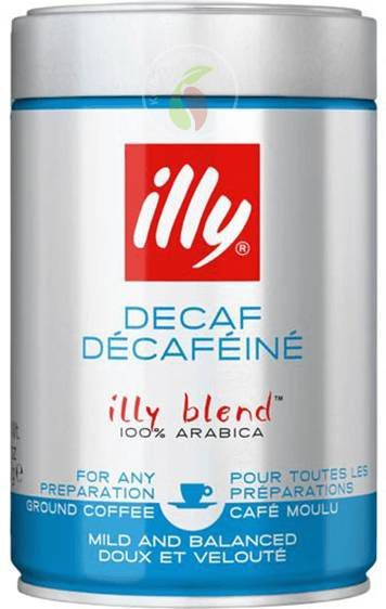 Illy Decaffeinato Filterkoffie Cafeinevrij 250 gram online kopen