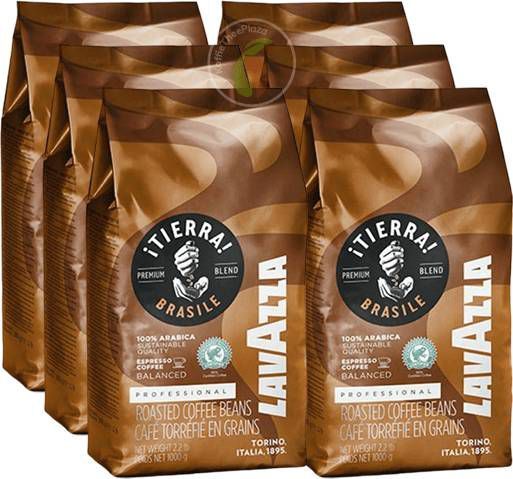Lavazza Tierra koffiebonen 6 x 1 kg: Koffiebonen