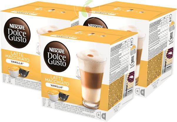 Nescafe Dolce Gusto Latte Macchiato Vanilla Koffiecups 16 stuks