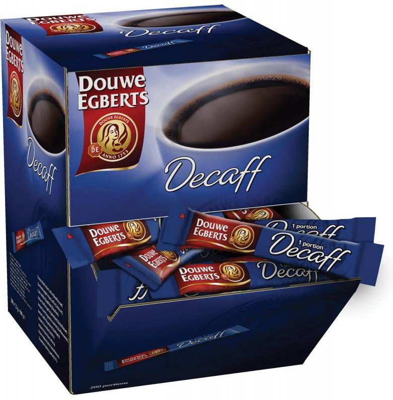 OfficeTown Douwe Egberts Oploskoffie, Decaff, 1, 5 G, Doos Van 200 Stuks