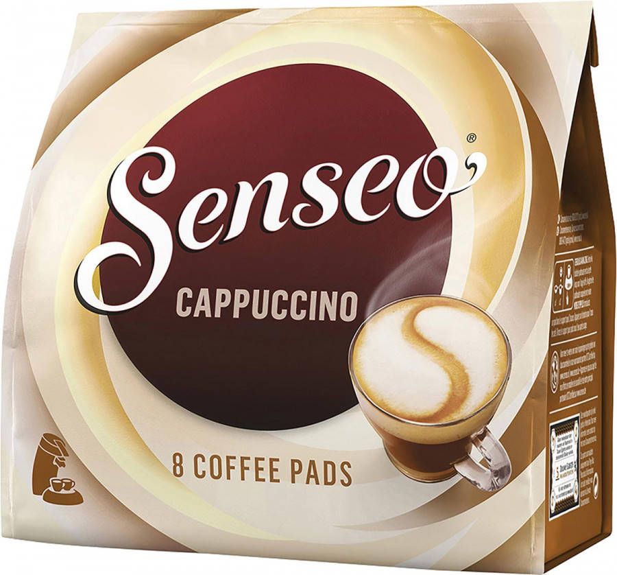 Douwe Egberts Senseo cappuccino, zakje van 8 koffiepads