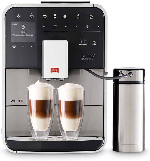 Melitta Volautomatisch koffiezetapparaat Barista TS Smart® F 86/0 100, roestvrij staal, Hoogwaardig front van edelstaal, 21 koffierecepten & 8 gebruikersprofielen